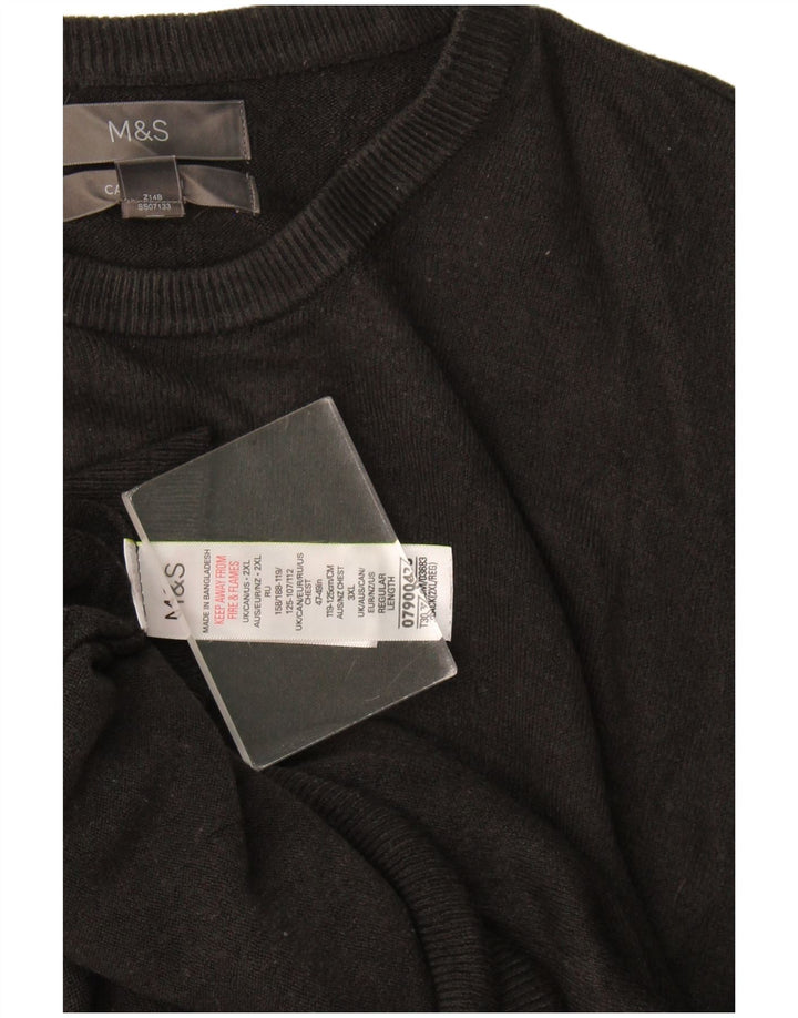Maglione maglione girocollo da uomo Marks & Spencer 2XL acrilico nero