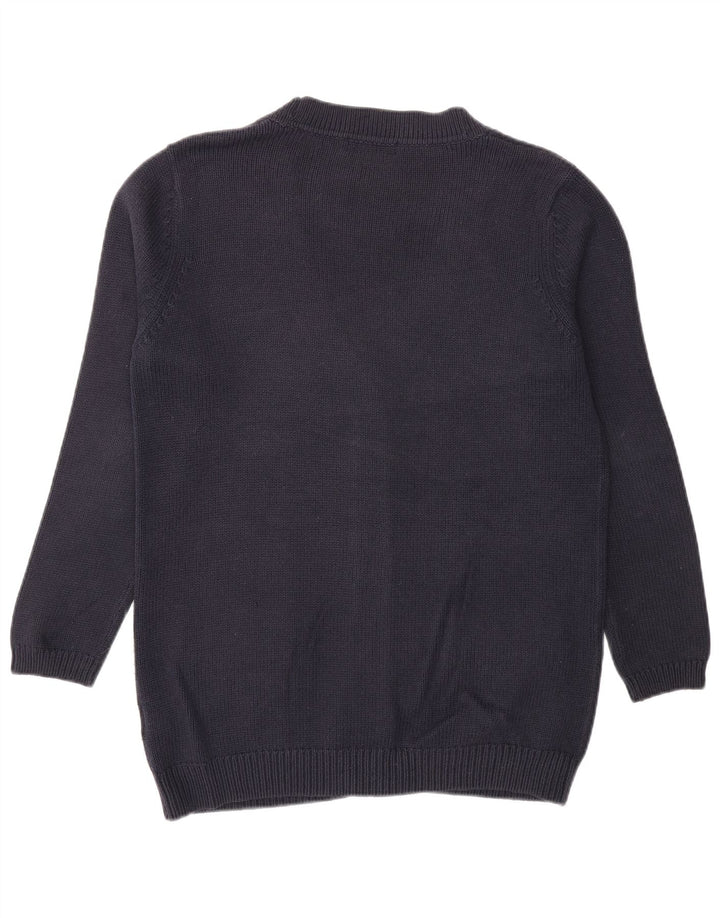 Maglione cardigan oversize da donna Marks & Spencer UK 8 piccolo blu navy
