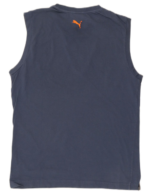 Canotta grafica da uomo Puma Large blu navy