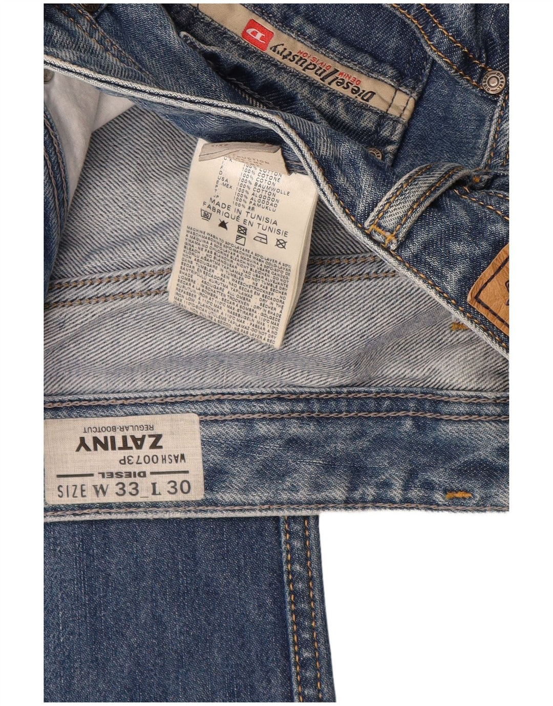 Jeans bootcut regolari Zatiny da donna Diesel W33 L30 cotone blu