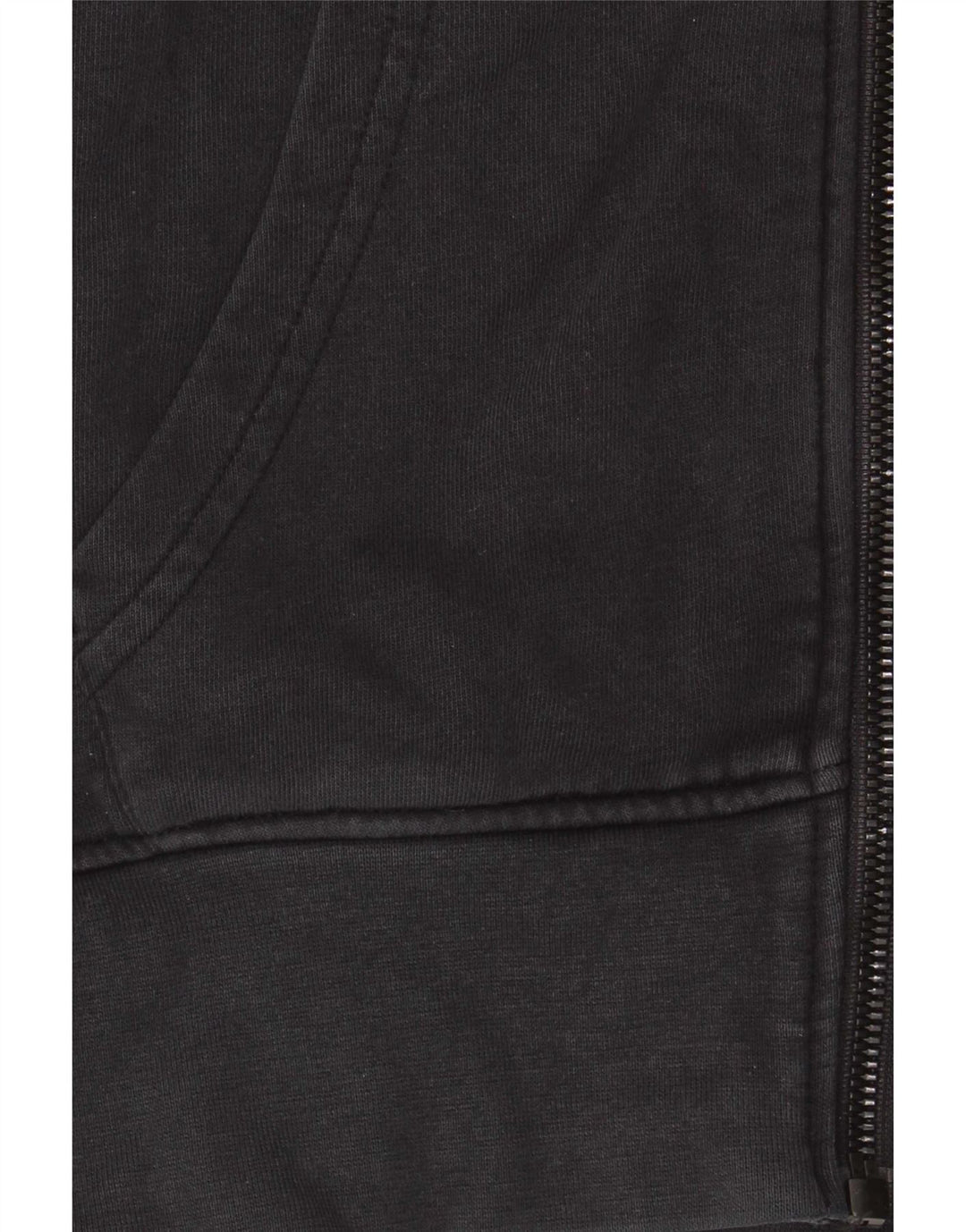 Felpa con cappuccio e zip Diadora da uomo piccola nera