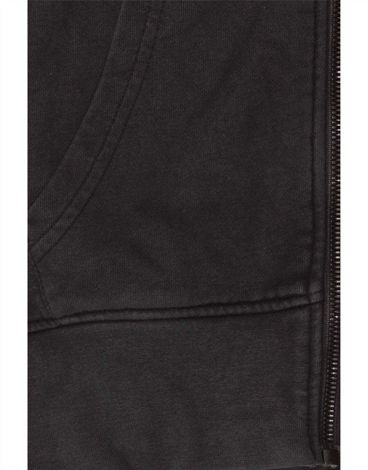 Felpa con cappuccio e zip Diadora da uomo piccola nera