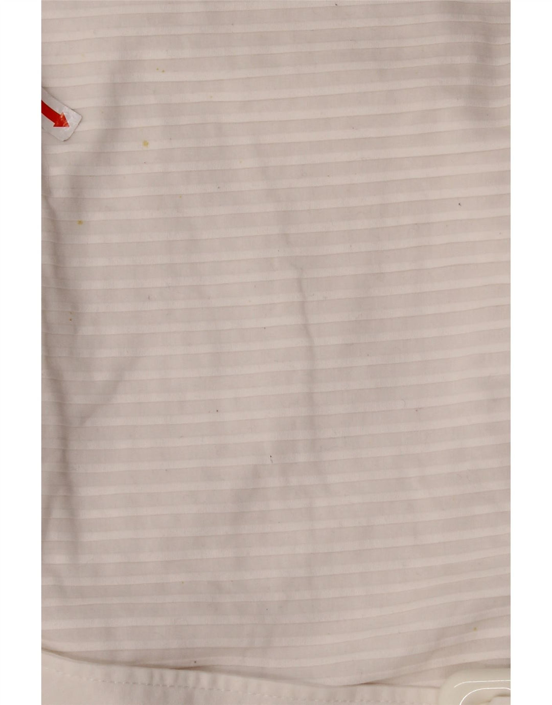 NARACAMICIE Camicetta senza maniche da donna Top UK 8 Piccolo cotone gessato bianco