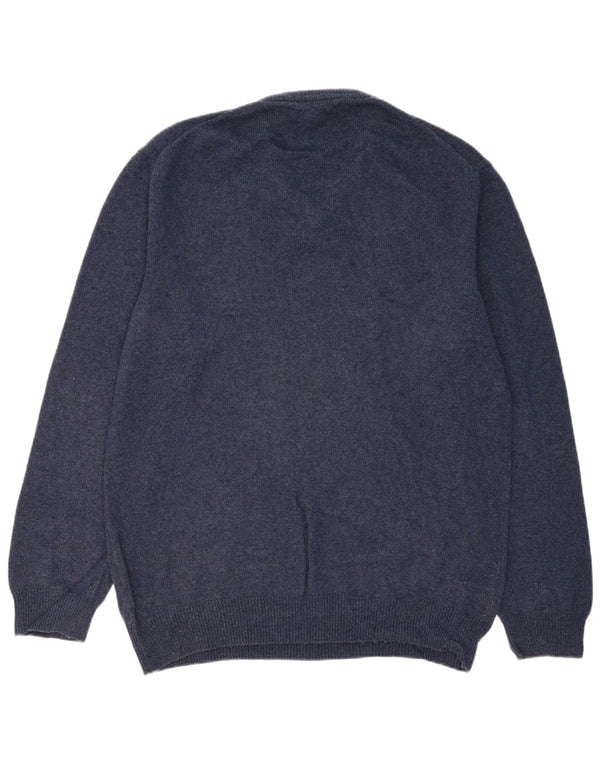 MARLBORO CLASSICS Maglione da uomo con scollo a V 3XL cotone blu navy
