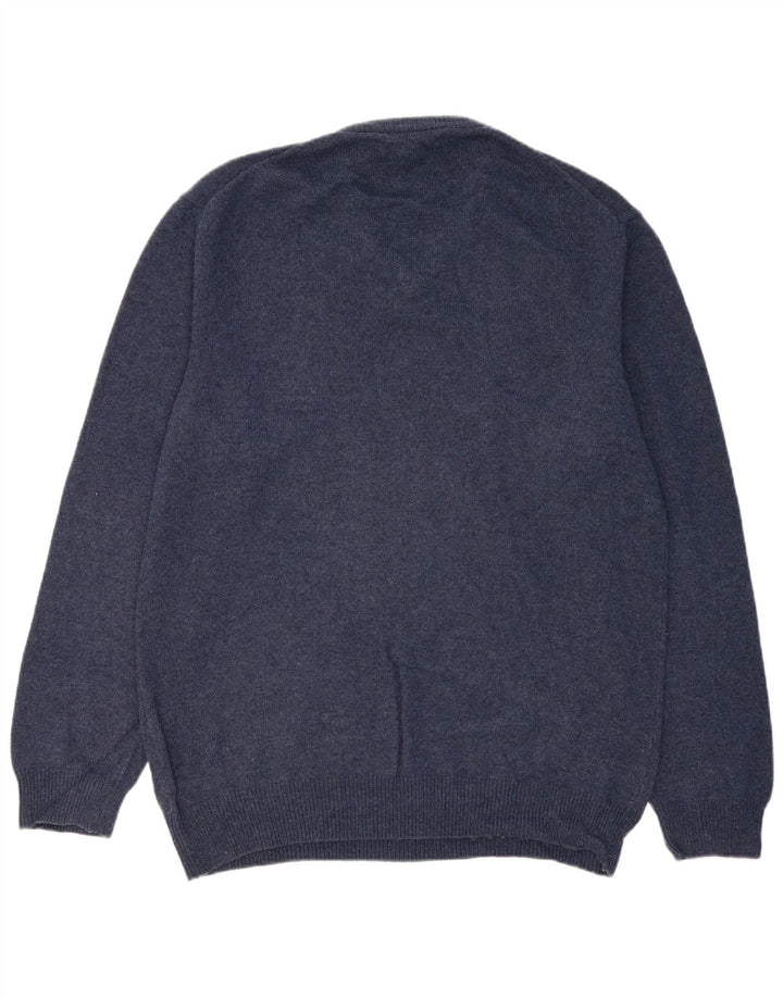 MARLBORO CLASSICS Maglione da uomo con scollo a V 3XL cotone blu navy