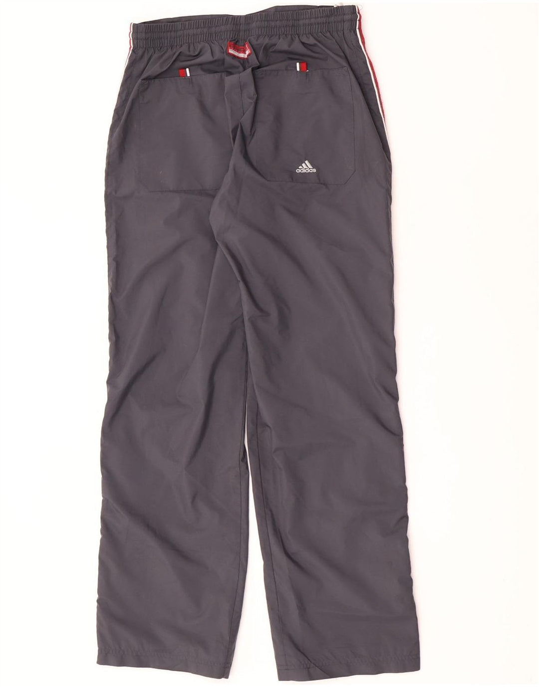 Pantaloni da tuta con grafica Adidas da uomo piccoli in poliestere grigio