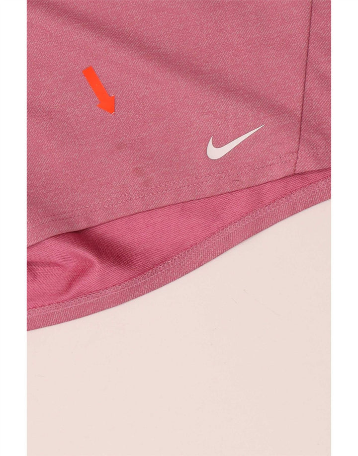 Pantaloncini sportivi Nike Dri Fit da donna UK 14 poliestere rosa medio