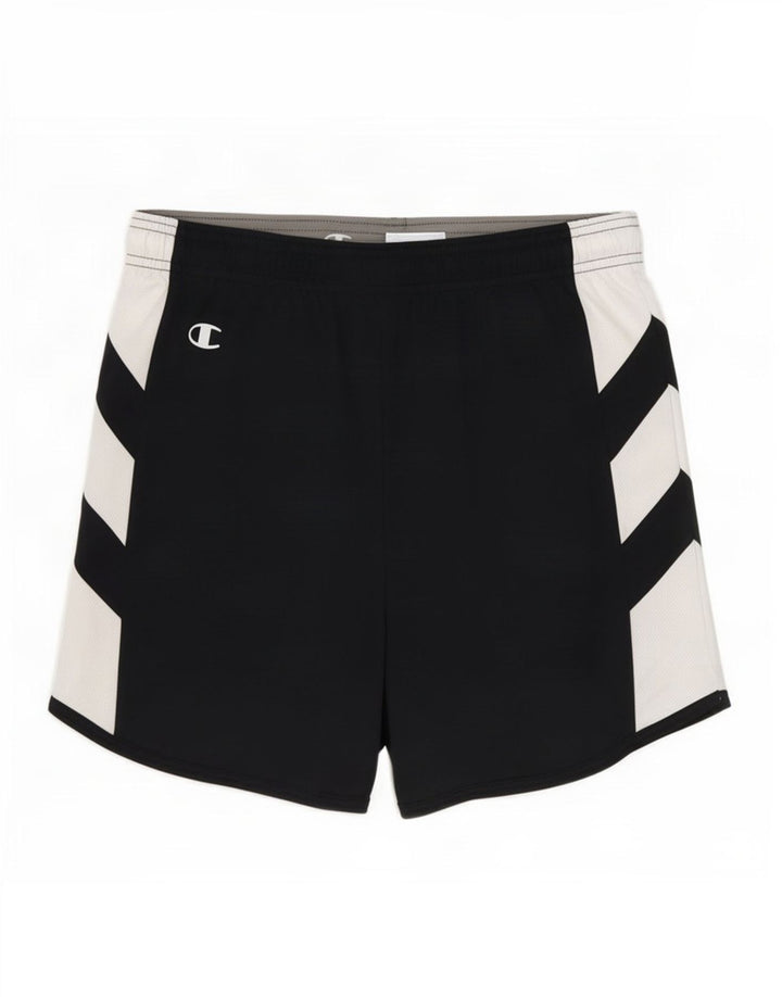 Pantaloncini sportivi da uomo Champion piccoli in poliestere color block blu navy