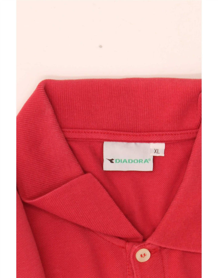 Polo Diadora Uomo XL Rossa