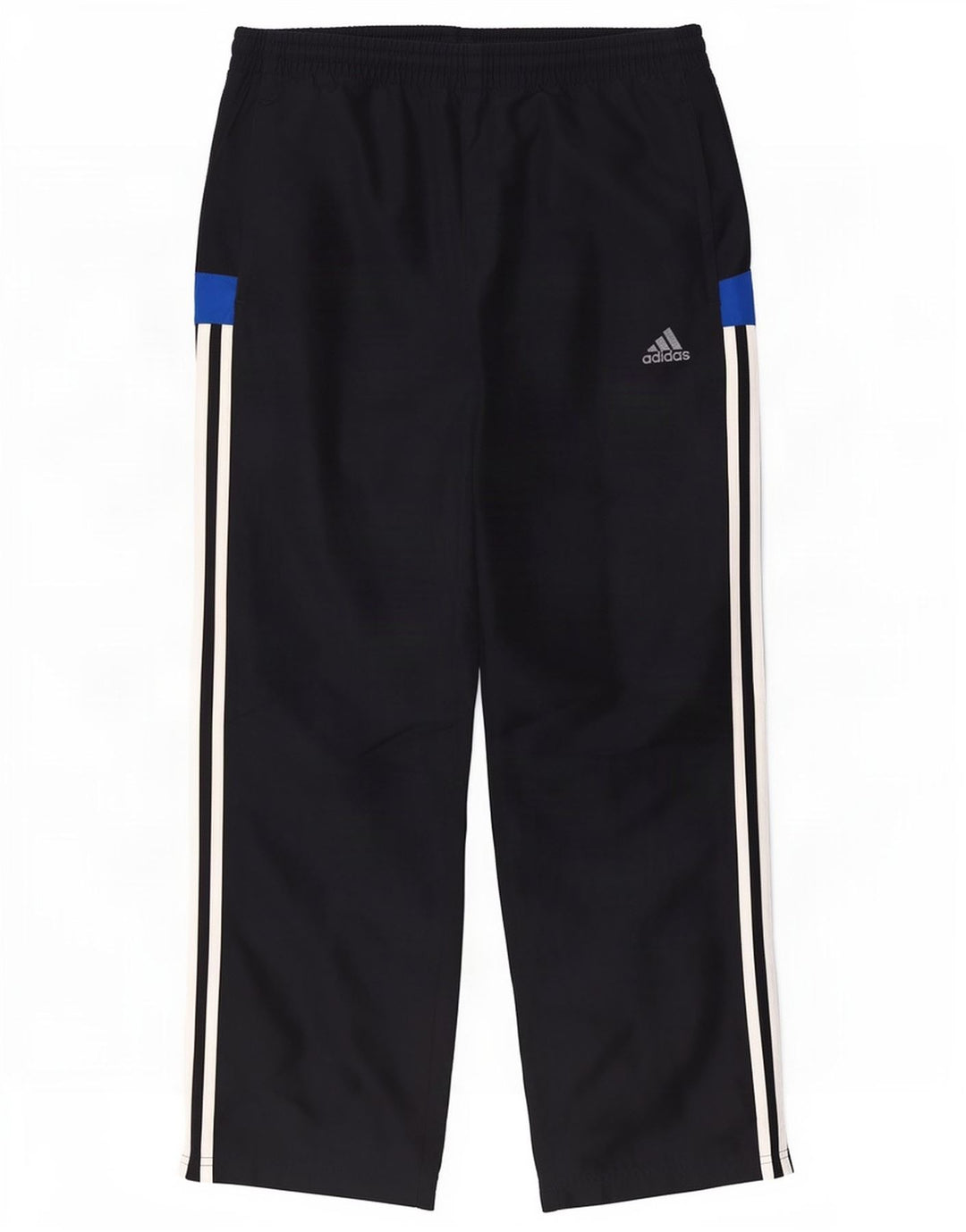 Pantaloni da tuta da uomo Adidas Small in poliestere color block blu navy