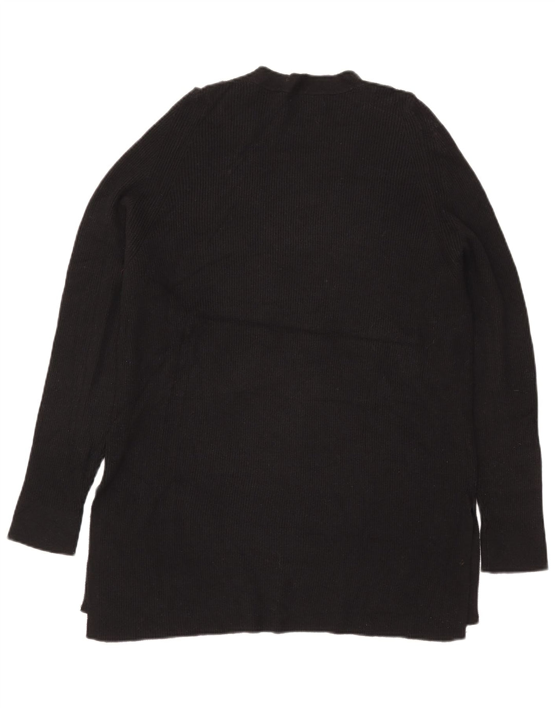 Maglione maglione con scollo a V lungo da donna Marks & Spencer UK 16 grande nero