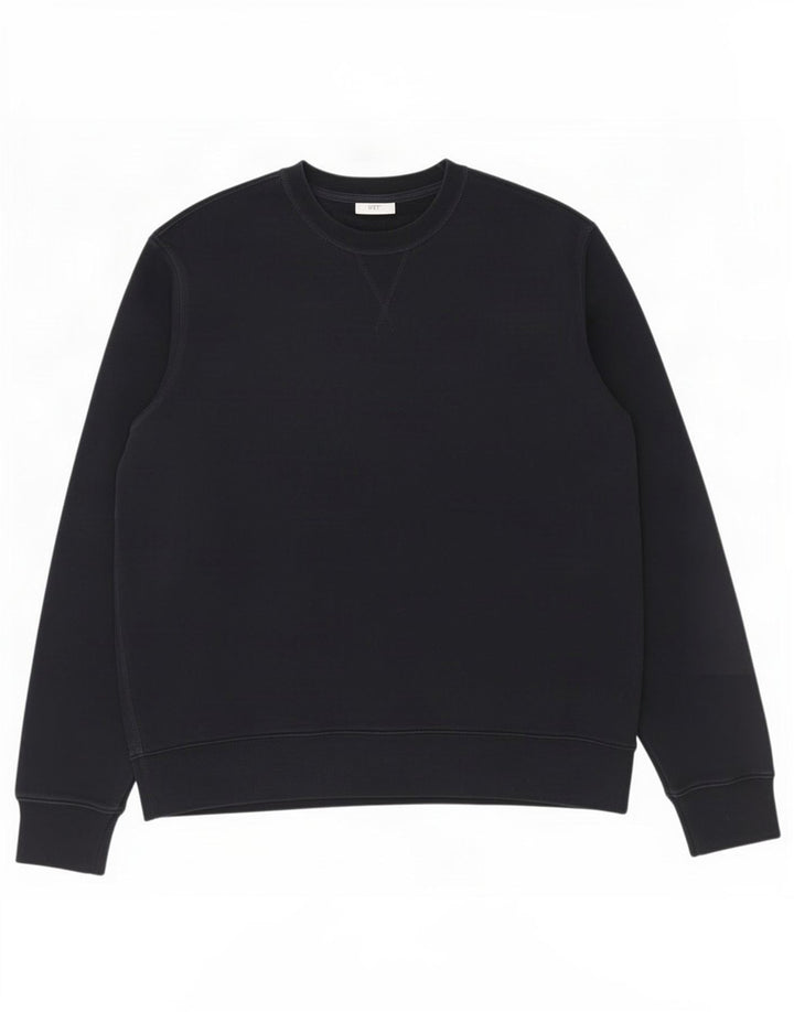 Felpa da uomo Marks & Spencer maglione XL cotone blu navy