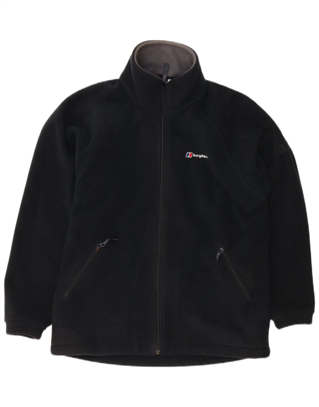 Giacca in pile da uomo Berghaus media nera in poliestere