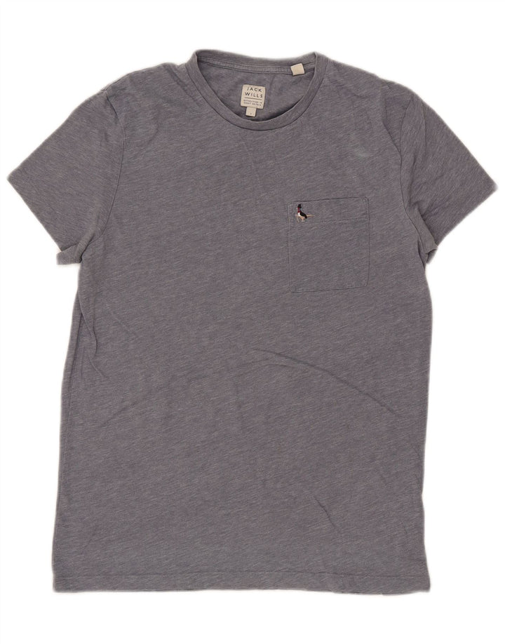 T-shirt da uomo Jack Wills Top in cotone chiazzato grigio piccolo