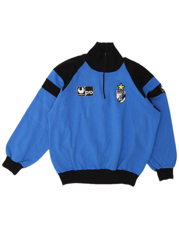 Felpa da uomo Uhlsport Inter Milan 1990-1991 Blu medio