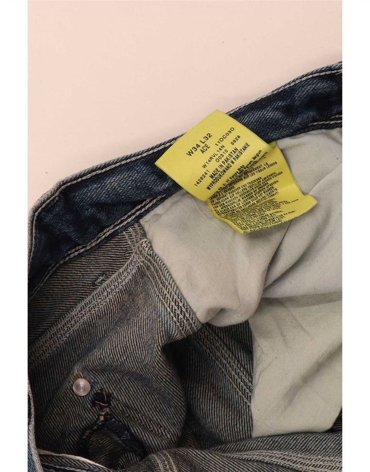 Jeans dritti da uomo Wrangler Ace W34 L32 cotone blu