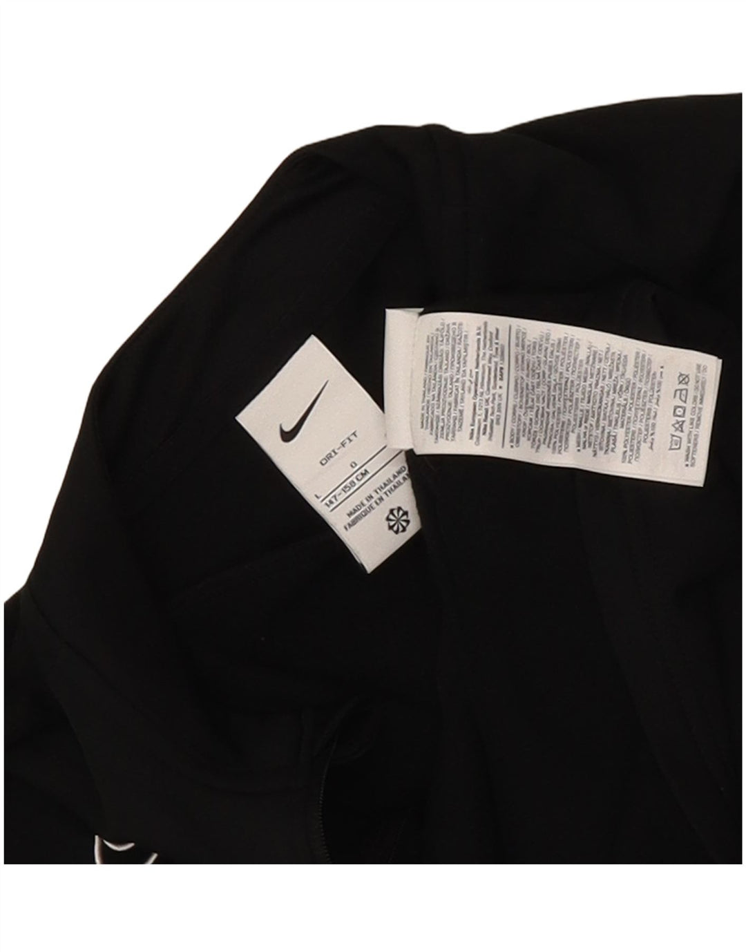 Top della tuta pullover Nike da ragazzo Dri Fit 12-13 anni Large Nera
