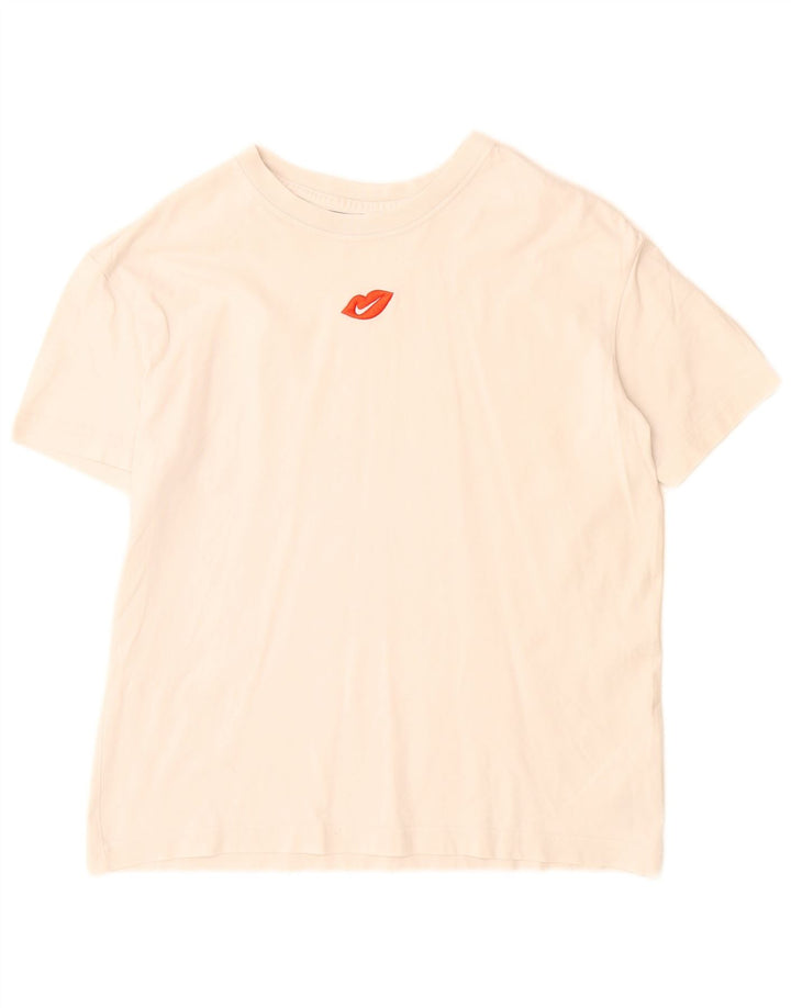 T-shirt Nike da uomo Top Small in cotone bianco