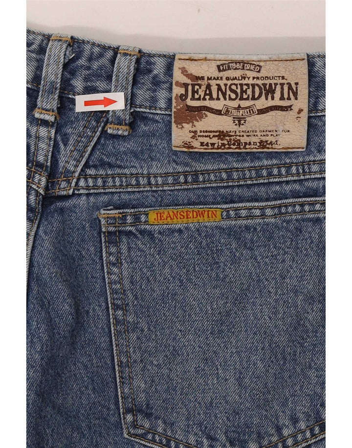 Jeans affusolati a vita alta da donna Edwin W32 L30 cotone blu