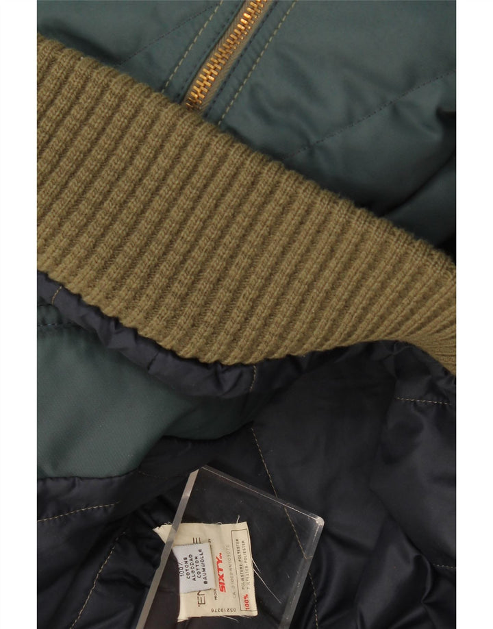 Giubbotto bomber da uomo Energie UK 38 Poliestere color block verde medio