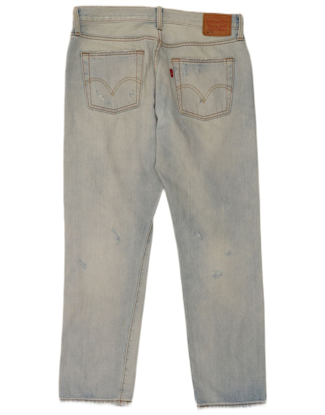 Levi's Uomo 501 Jeans dritti invecchiati W27 L27 Cotone blu