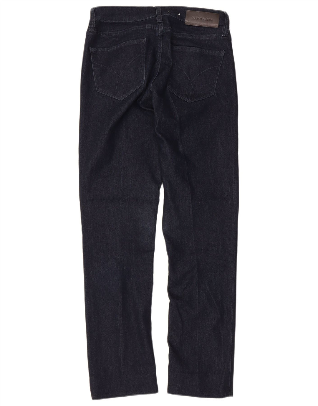 Jeans dritti da donna Calvin Klein W32 L27 cotone blu navy