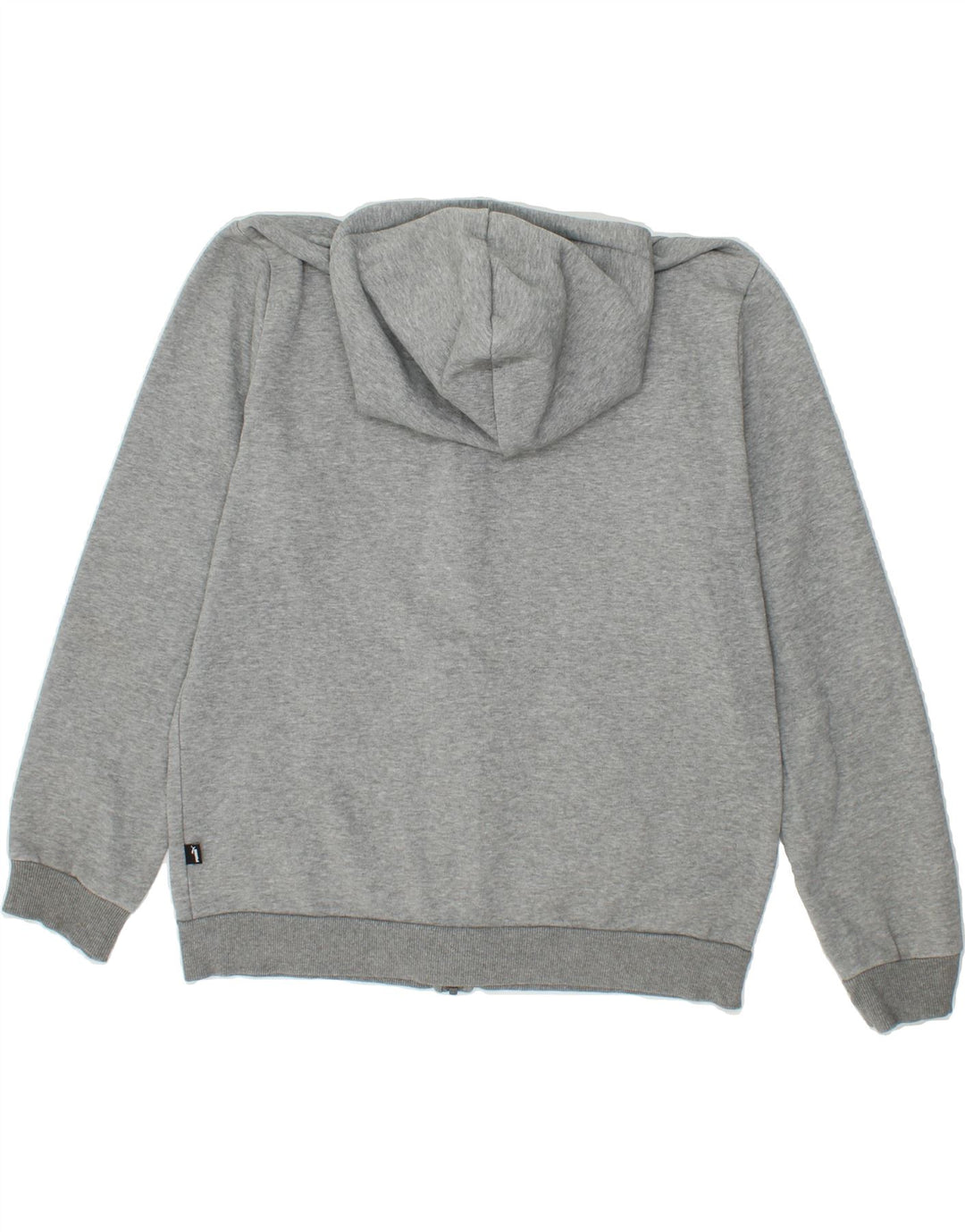 PUMA Mens Graphic Zip Hoodie Sweater Medium Grey Vintage Puma and Second-Hand Puma from Messina Hembry 