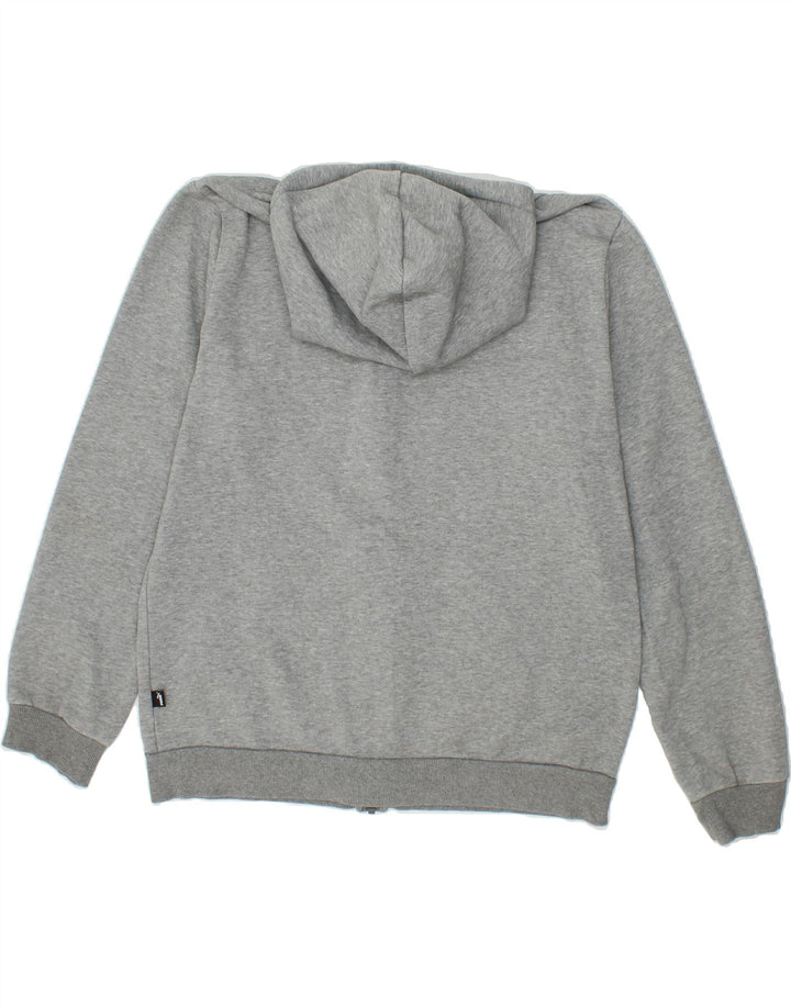 PUMA Mens Graphic Zip Hoodie Sweater Medium Grey Vintage Puma and Second-Hand Puma from Messina Hembry 