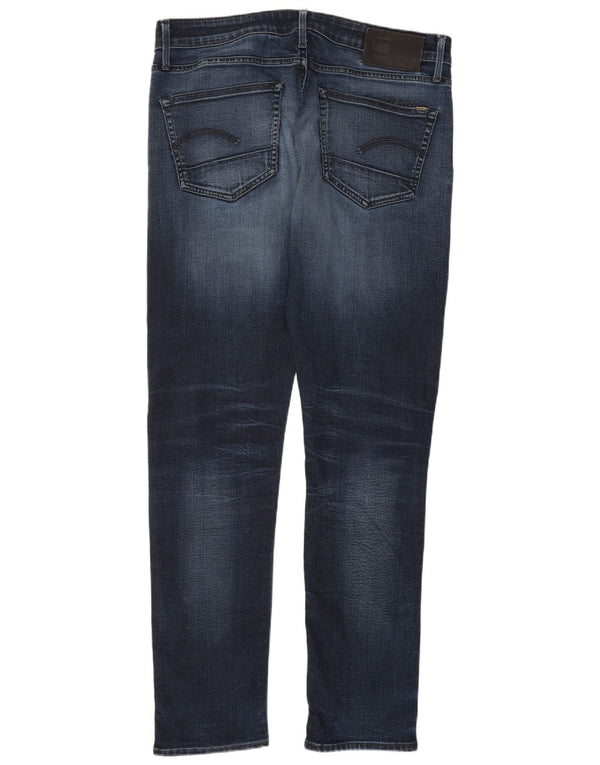 Jeans slim da uomo G-Star W34 L34 cotone blu navy