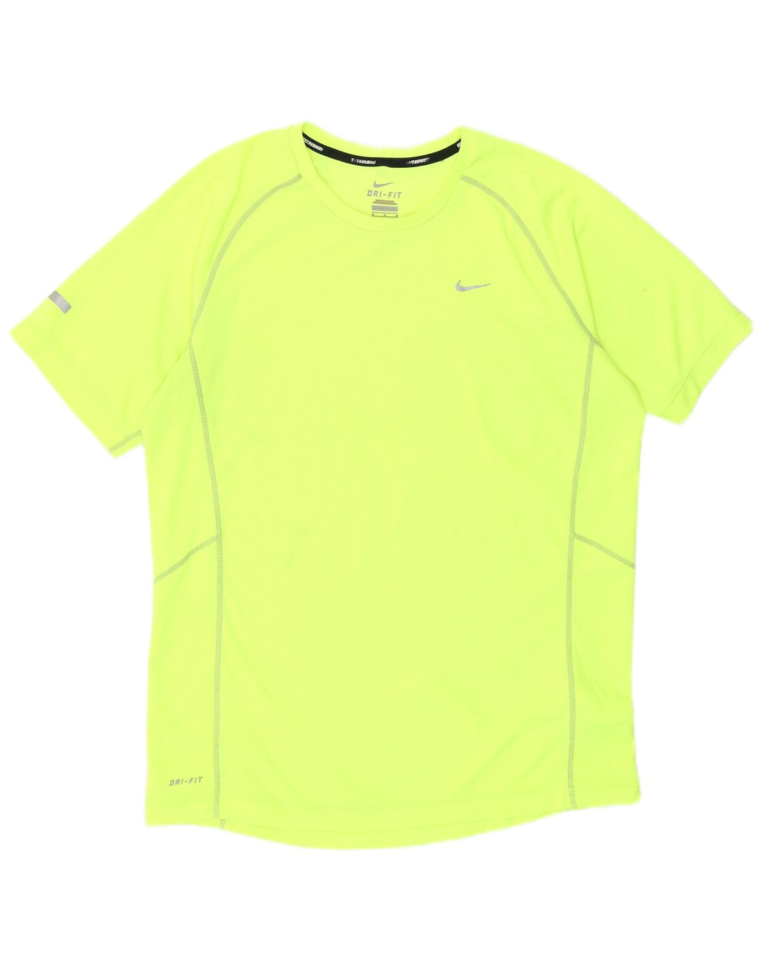 T-shirt da uomo Nike Dri Fit Top in poliestere giallo medio