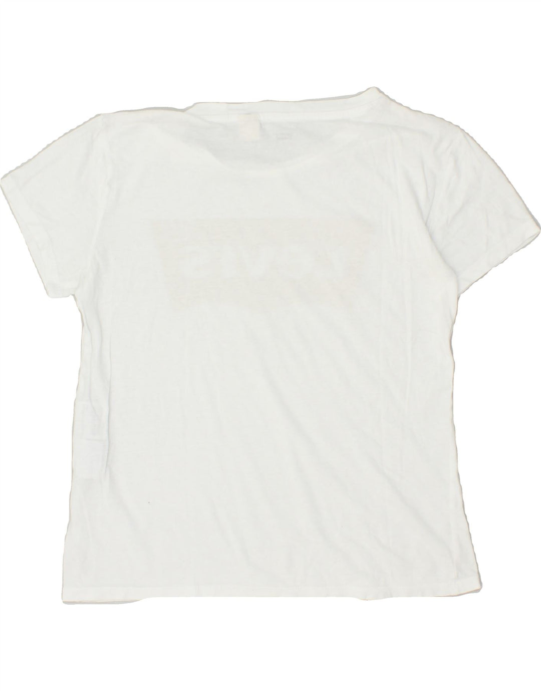 LEVI'S Womens Graphic T-Shirt Top UK 10 Small White Cotton | Vintage Levi's | Thrift | Second-Hand Levi's | Used Clothing | Messina Hembry 