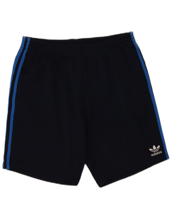 Pantaloncini sportivi da uomo Adidas Large blu navy in poliestere
