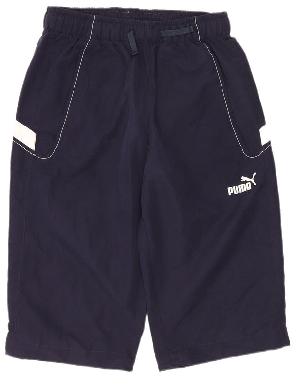 PUMA Mens Graphic Sport Shorts XS  Navy Blue Colourblock