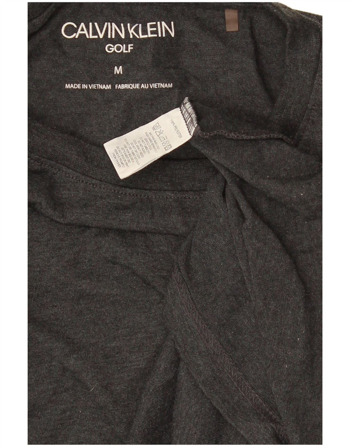 T-shirt da uomo Calvin Klein Top in poliestere grigio medio