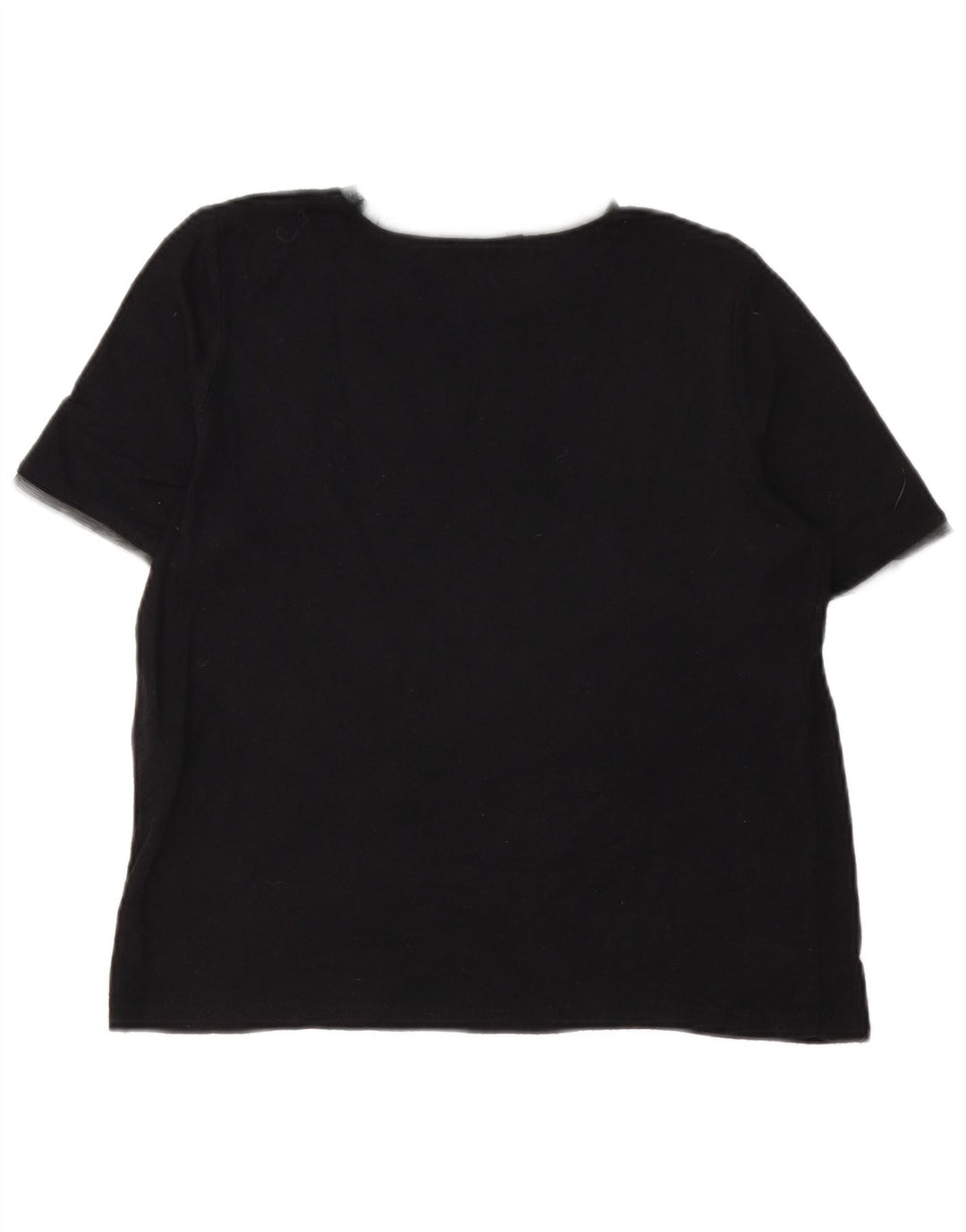 T-shirt Zara da donna Top UK 12 media viscosa nera