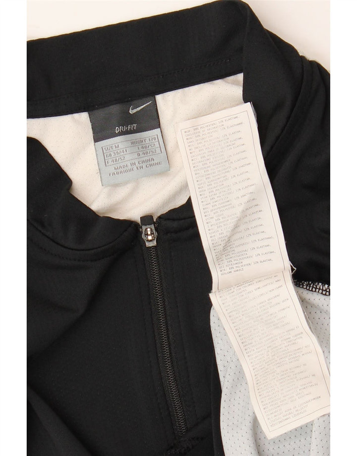 T-shirt NIKE Dri Fit da uomo UK 39/41 poliestere maculato nero medio