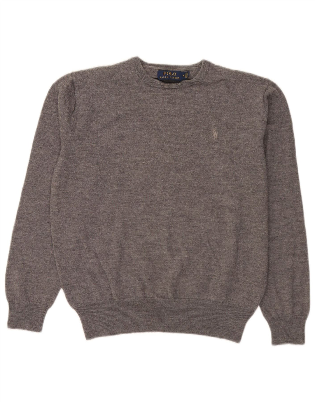 Polo Ralph Lauren Maglione girocollo da uomo in lana grigio medio