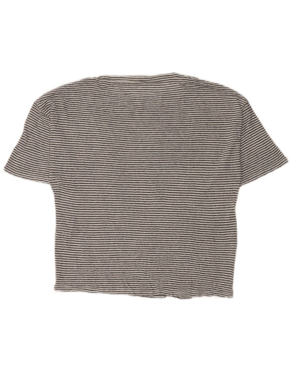 Max Mara T-shirt da weekend da donna Top UK 14 Medium White Striped Nautical