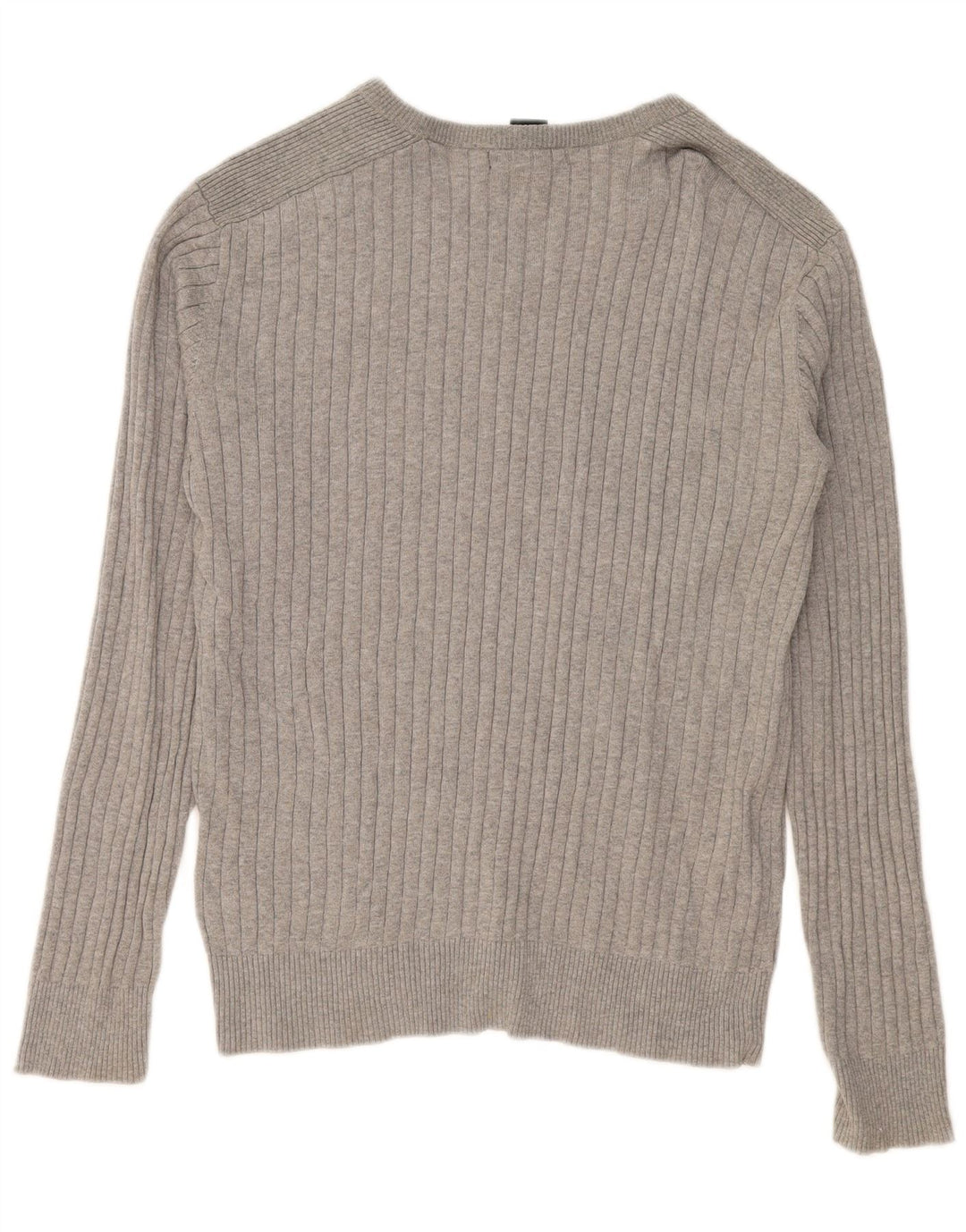 Maglione maglione con scollo a V da uomo Calvin Klein grande cotone grigio