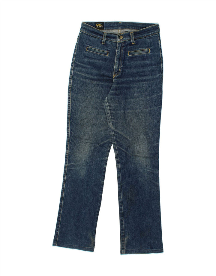 LEE Womens Straight Jeans W28 L29 Navy Blue Vintage Lee and Second-Hand Lee from Messina Hembry 