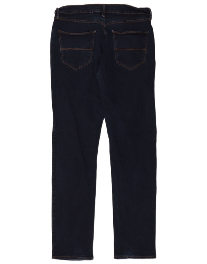 Jeans affusolati da uomo Marks & Spencer W34 L33 cotone blu navy