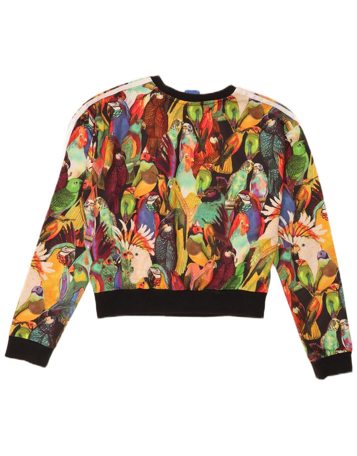 Felpa oversize da donna Adidas UK 6 XS multicolore tropicale