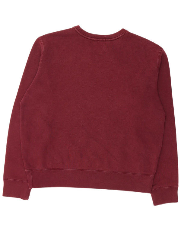 Polo Ralph Lauren Mens Sweatshirt Jumper Medium Burgundy Cotton