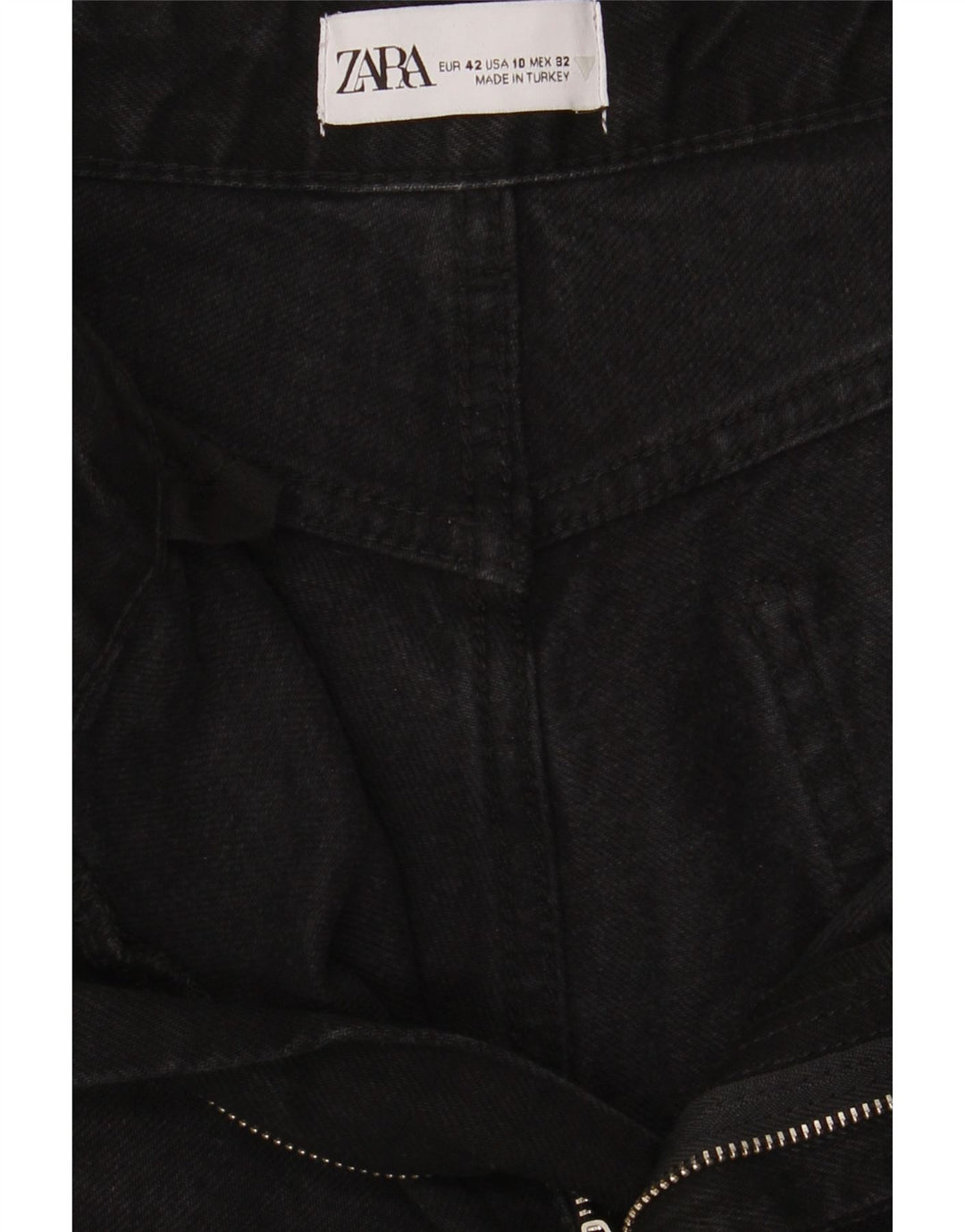 Jeans larghi da donna Zara EU 42 grandi W32 L28 neri