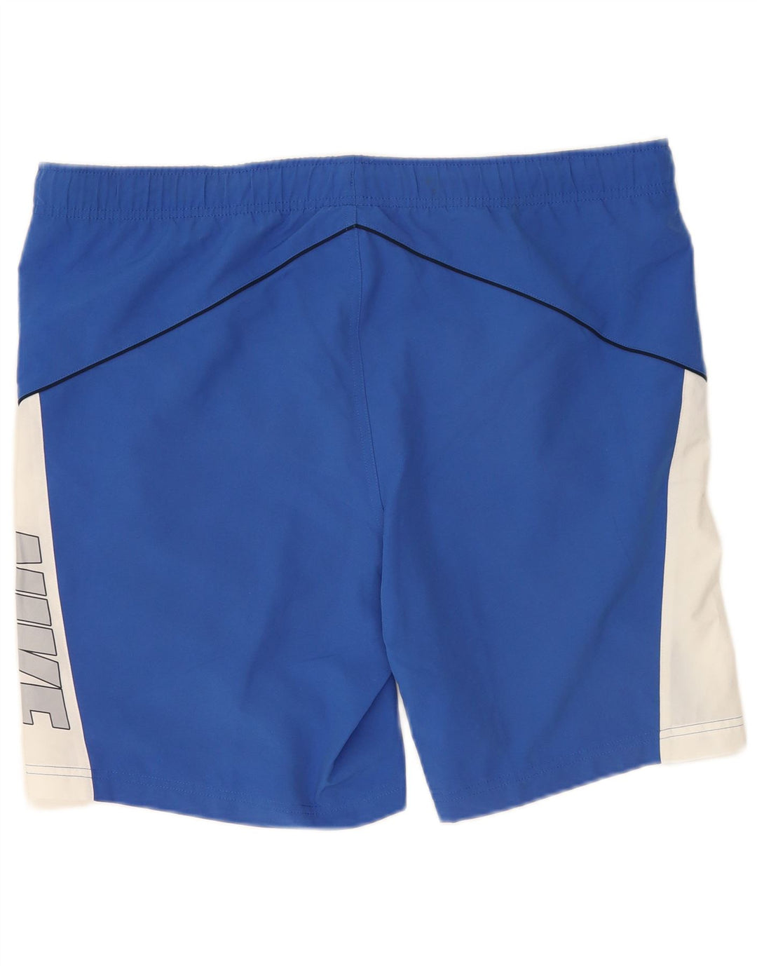 Pantaloncini sportivi grafici Nike da uomo in poliestere color block blu medio