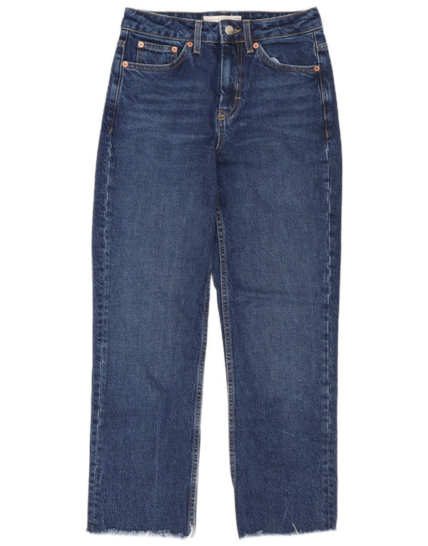 Jeans dritti da donna Topshop W25 L26 cotone blu