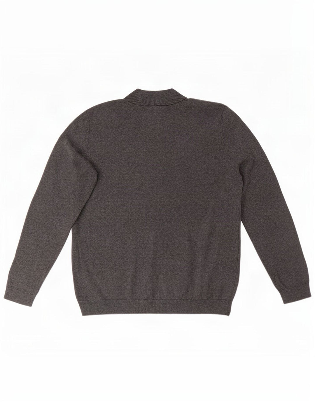 Polo Assn. Maglione da uomo con collo alto e maglione grande grigio