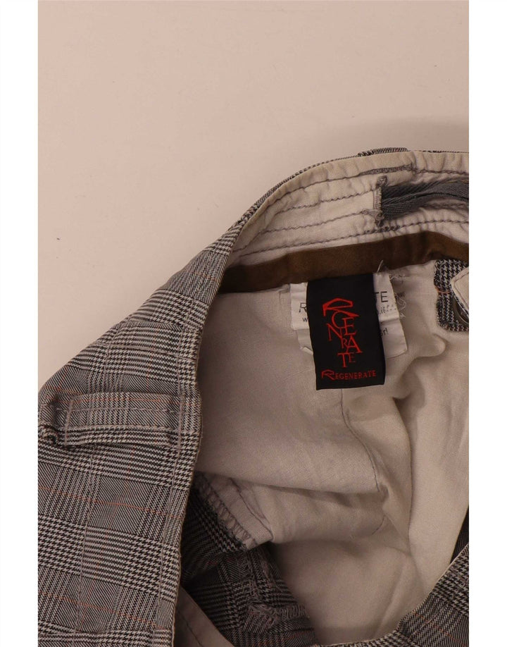 Pantaloncini cargo vintage da uomo W30 a quadri grigi medi