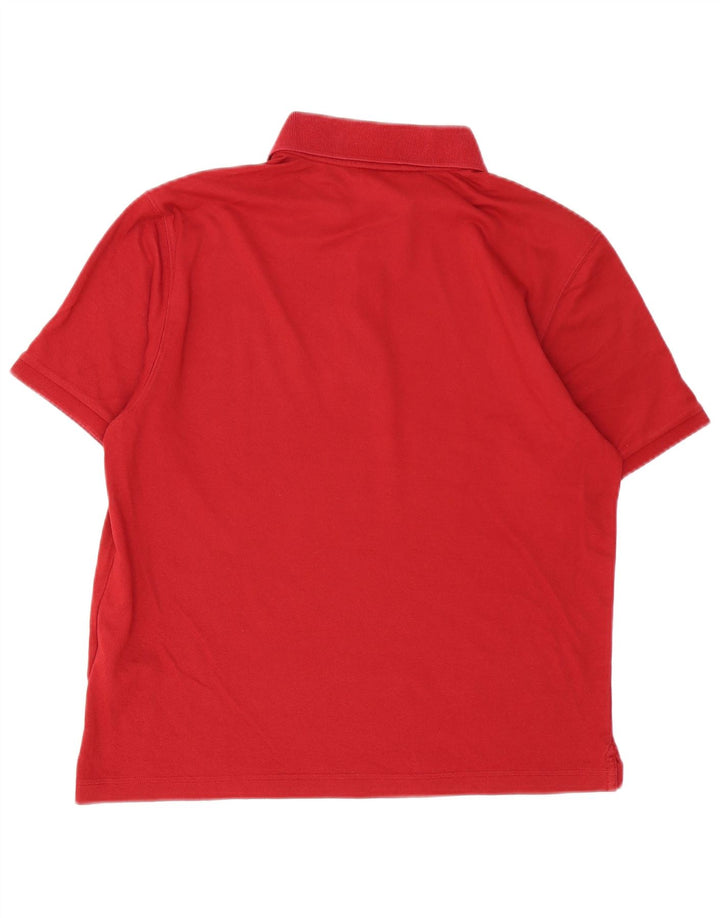 Polo da uomo Champion in cotone rosso medio