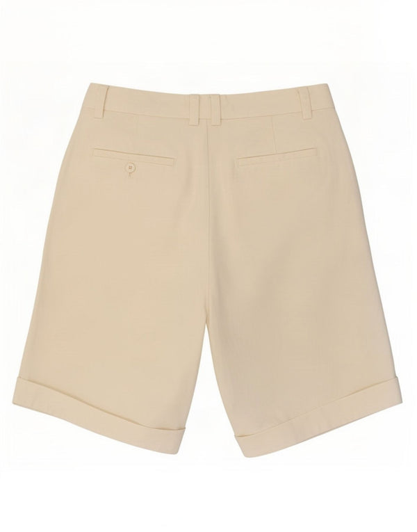 Pantaloncini chino con ancoraggio da donna vintage medi W28 bianco sporco
